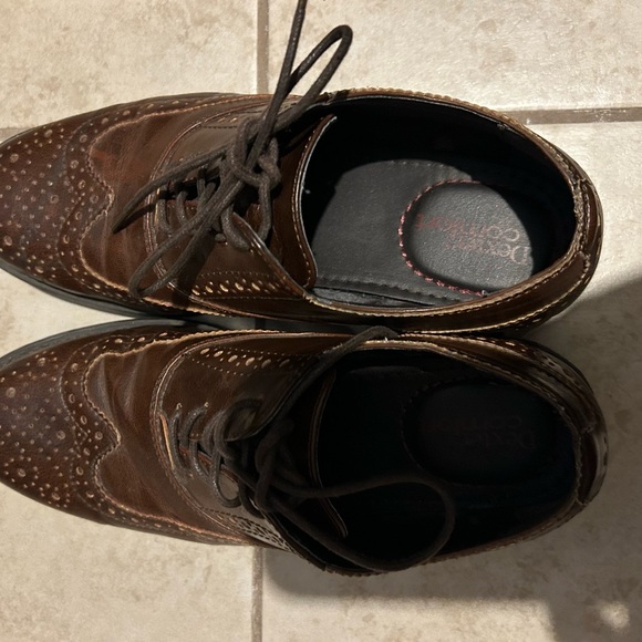 Men’s brown Dexter Comfort dress shoes size 7 - Picture 4 of 5